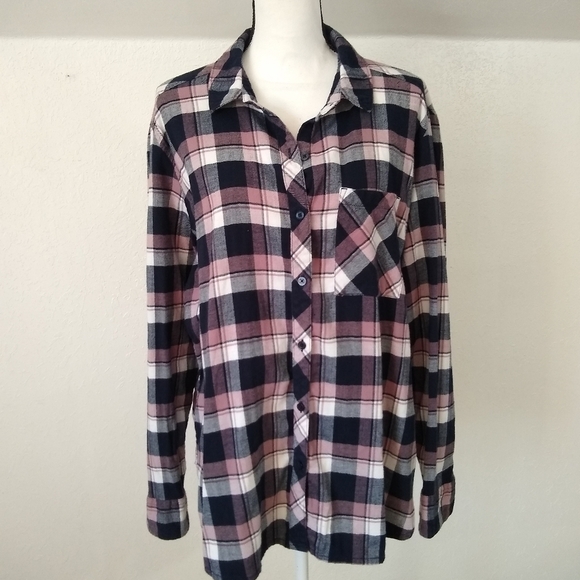 ORVIS plaid button down top Womens size XXL - Picture 2 of 12